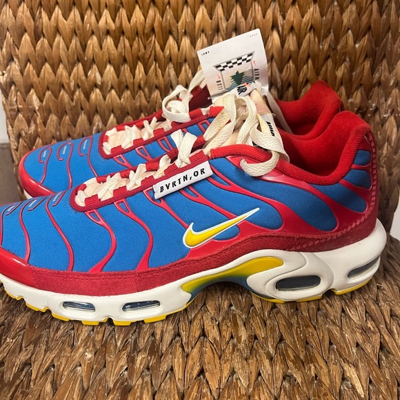 Nike Air Max Plus Sneakers - Red, Blue, Yellow - Picture 1 of 5